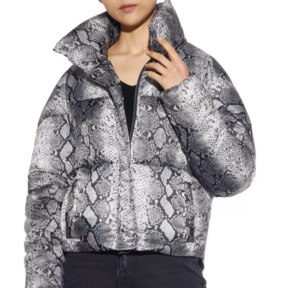 Apparis Snakeskin Puffer Jacket